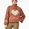 Goldbergh AIMEE Long Sleeve Knit Sweater army/orange Online