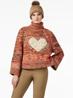 Goldbergh AIMEE Long Sleeve Knit Sweater army/orange Online