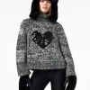 Goldbergh AIMEE Long Sleeve Knit Sweater black/cream Fashion