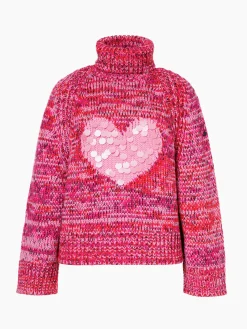 Goldbergh AIMEE Long Sleeve Knit Sweater flame/pink Hot