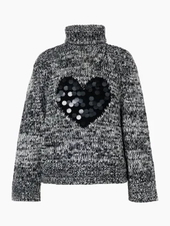 Goldbergh AIMEE Long Sleeve Knit Sweater black/cream Fashion