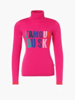 Goldbergh AMOUR Long Sleeve Knit Sweater passion pink Cheap