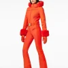 Goldbergh ANGELE FAUX BORDER Ski Suit Orange Clearance