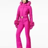 Goldbergh ANGELE FAUX BORDER Ski Suit passion pink New