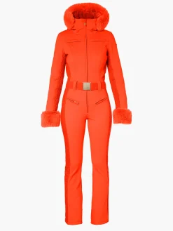 Goldbergh ANGELE FAUX BORDER Ski Suit Orange Clearance