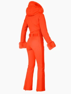 Goldbergh ANGELE FAUX BORDER Ski Suit Orange Clearance