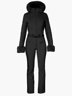 Goldbergh ANGELE FAUX BORDER Ski Suit black New
