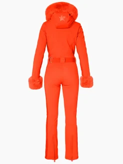 Goldbergh ANGELE FAUX BORDER Ski Suit Orange Clearance