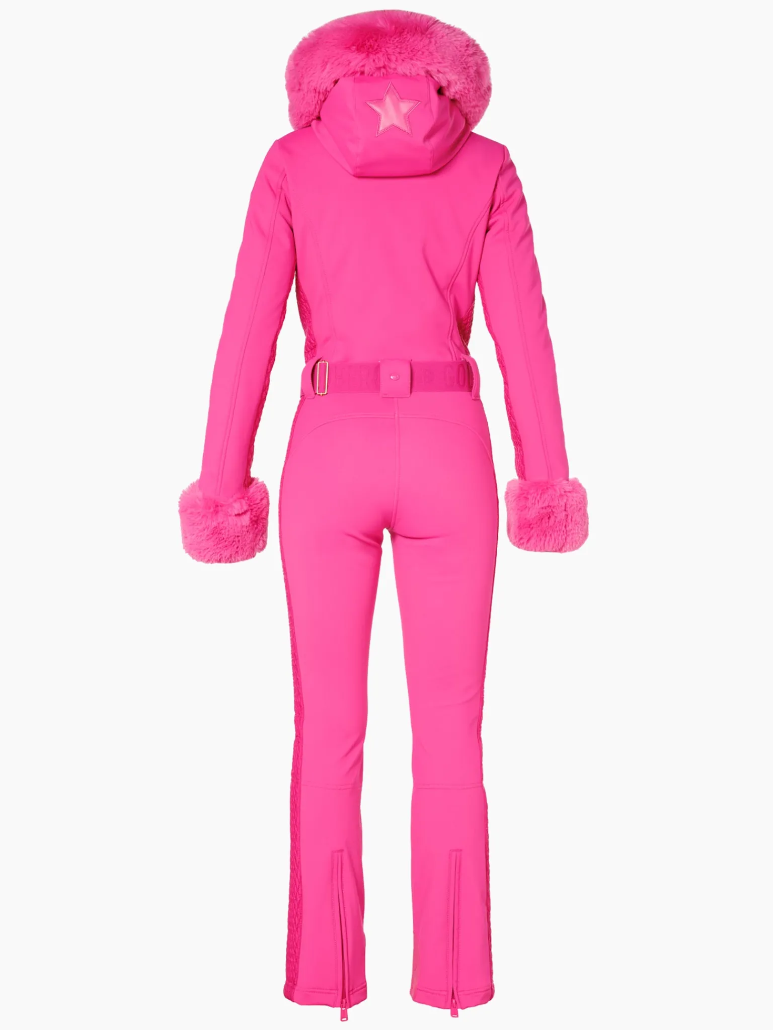 Goldbergh ANGELE FAUX BORDER Ski Suit passion pink New