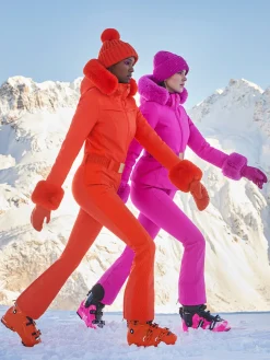 Goldbergh ANGELE FAUX BORDER Ski Suit Orange Clearance