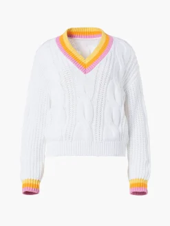 Goldbergh CABLE Knit Sweater white Fashion