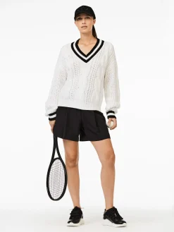 Goldbergh CABLE Knit Sweater black/white Shop