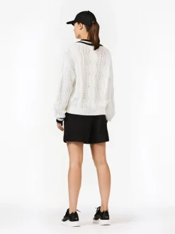 Goldbergh CABLE Knit Sweater black/white Shop