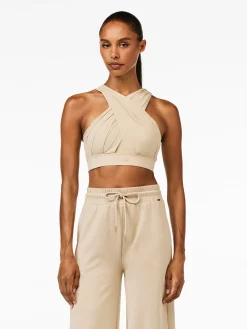 Goldbergh DRAPE Bra white sand Cheap
