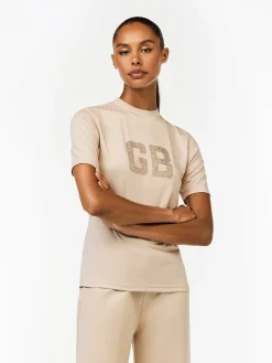 Goldbergh FELICITY Short Sleeve Top white sand Store