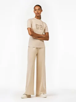 Goldbergh FELICITY Short Sleeve Top white sand Store