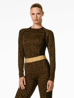 Goldbergh Feline Baselayer Long Sleeve Jaguar Flash Sale