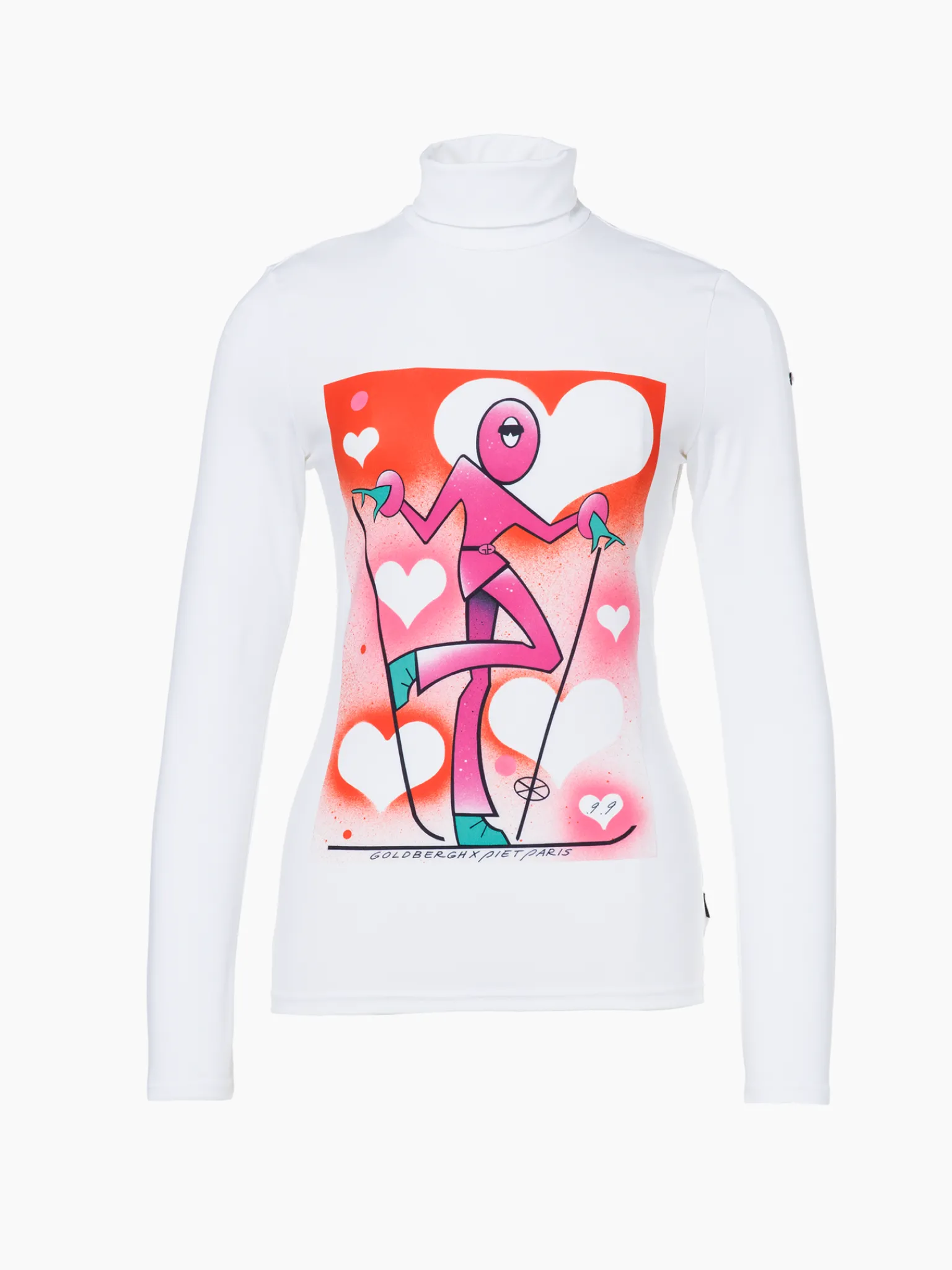 Goldbergh FEMME Long Sleeve Turtleneck Tee white Flash Sale