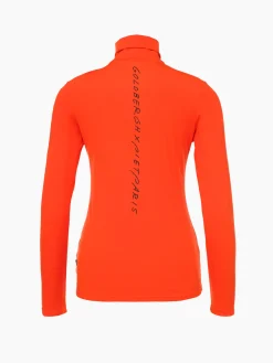 Goldbergh FEMME Long Sleeve Turtleneck Tee orange New