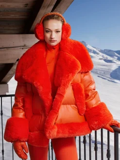 Goldbergh FLUFFY Ear Warmers orange Outlet