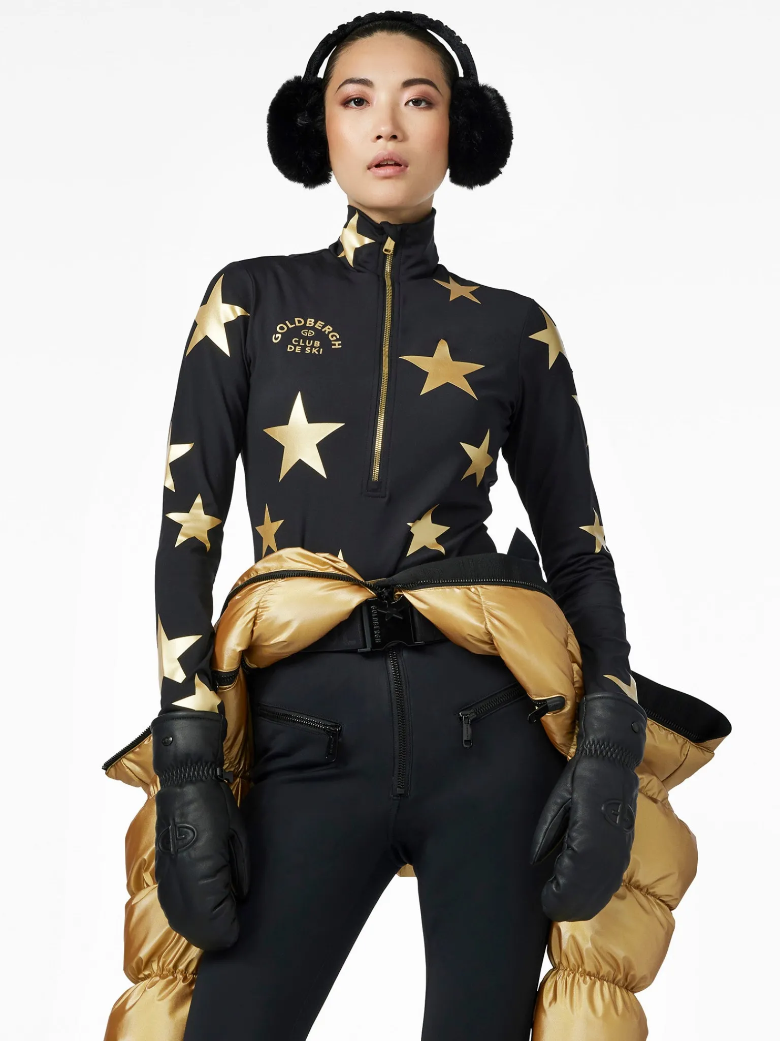 Goldbergh GALACTIQUE Ski Pully black/gold Clearance
