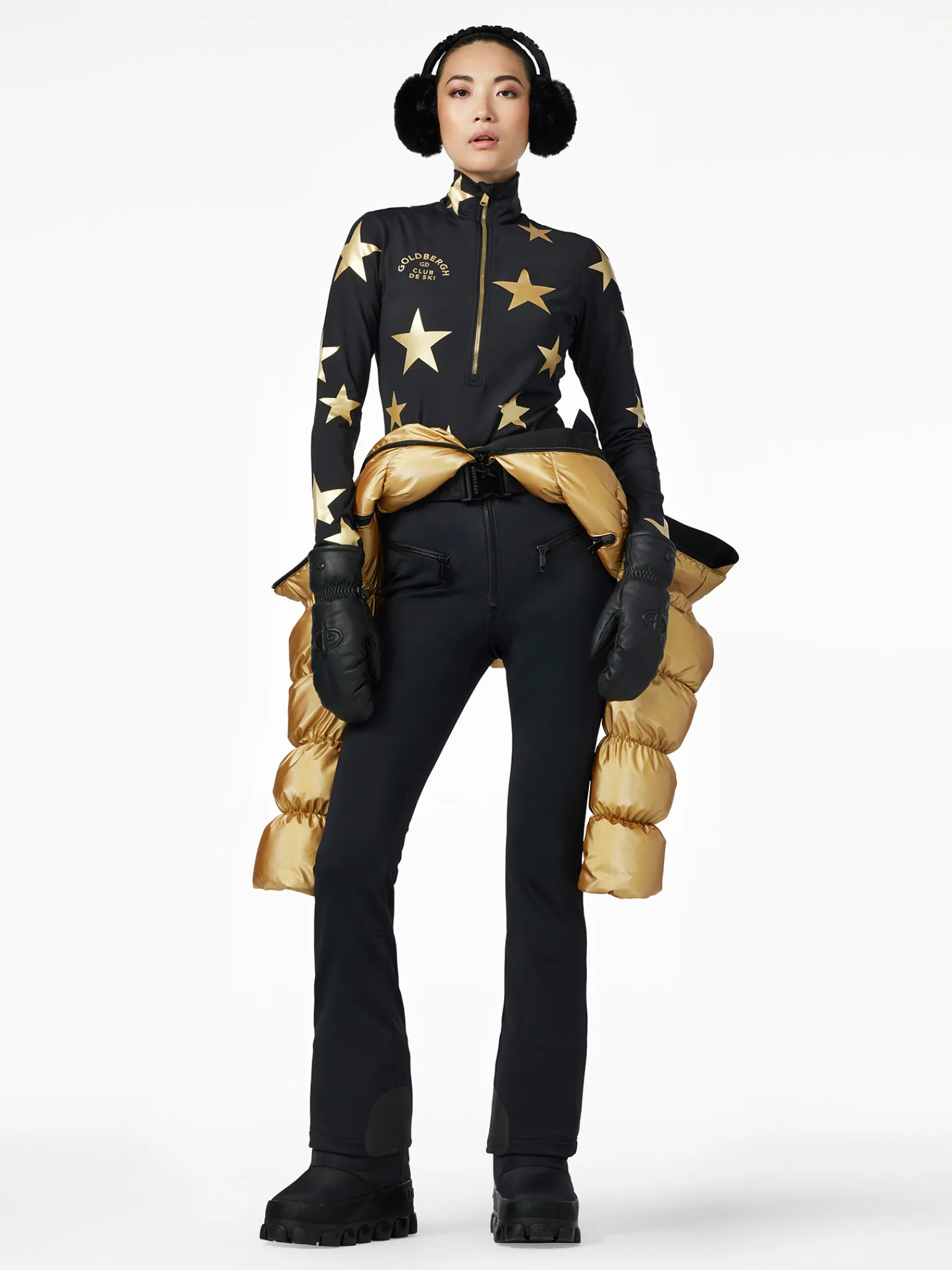Goldbergh GALACTIQUE Ski Pully black/gold Clearance
