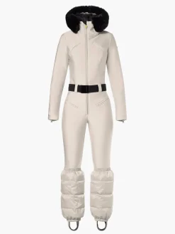 Goldbergh GLISSER FAUX BORDER Ski Suit champagne Flash Sale