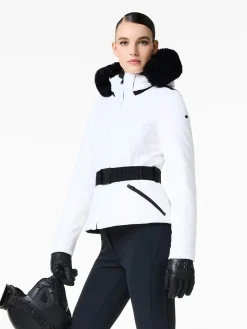 Goldbergh Hida Faux Border Ski Jacket White Sale