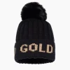 Goldbergh HODD Beanie black/gold Cheap