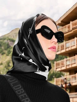 Goldbergh LA COURSE Scarf black Clearance