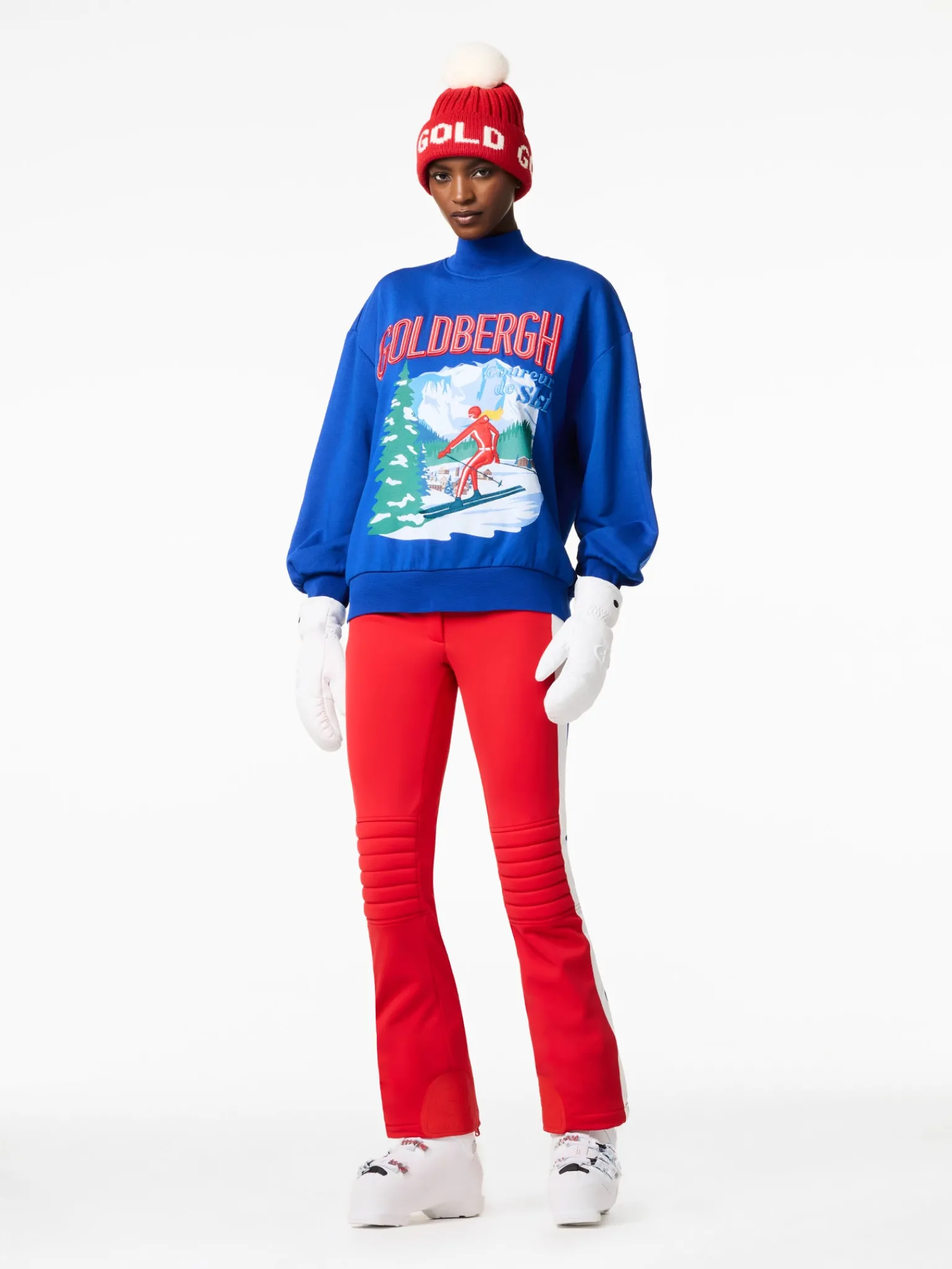 Goldbergh LA MONTAGNE Crew Neck Sweater dazzling blue Online