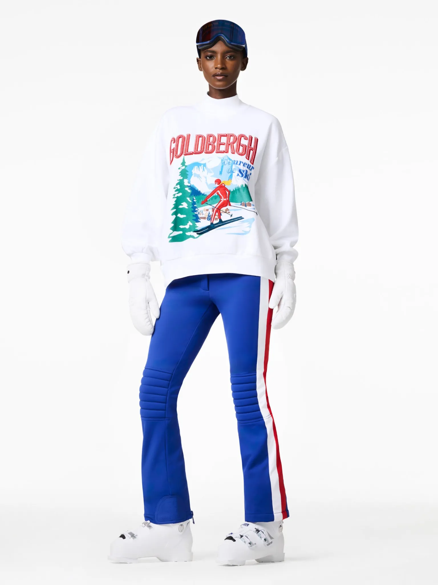 Goldbergh LA MONTAGNE Crew Neck Sweater white Flash Sale