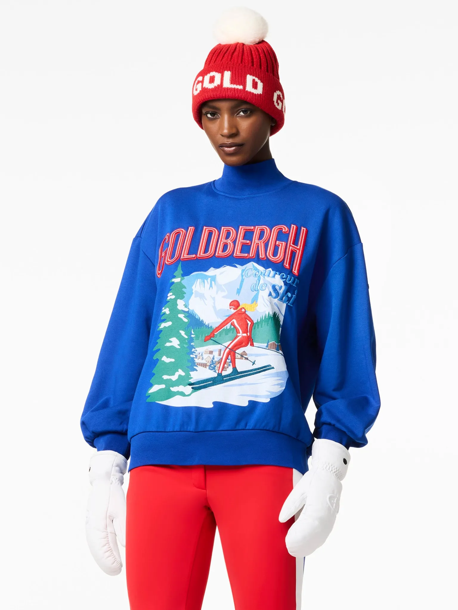 Goldbergh LA MONTAGNE Crew Neck Sweater dazzling blue Online