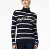 Goldbergh MIMI Long Sleeve Knit Sweater breton stripe blue/cream Fashion