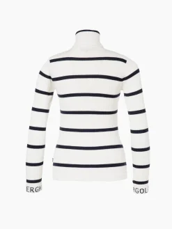 Goldbergh MIMI Long Sleeve Knit Sweater breton stripe cream/blue Flash Sale