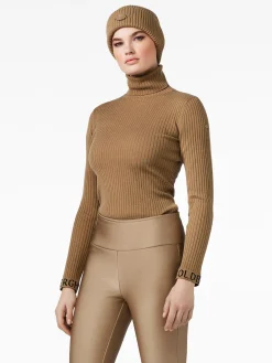 Goldbergh MIRA Long Sleeve Knit Sweater marmottes Discount