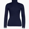 Goldbergh MIRA Long Sleeve Knit Sweater french blue Discount