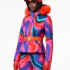 Goldbergh MUSE FAUX BORDER Ski Jacket absinthe rainbow Cheap