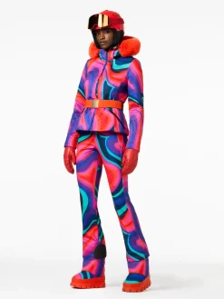 Goldbergh MUSE FAUX BORDER Ski Jacket absinthe rainbow Cheap