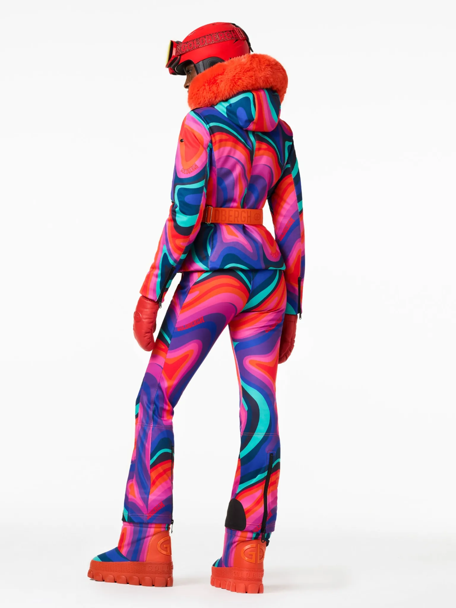 Goldbergh MUSE FAUX BORDER Ski Jacket absinthe rainbow Cheap