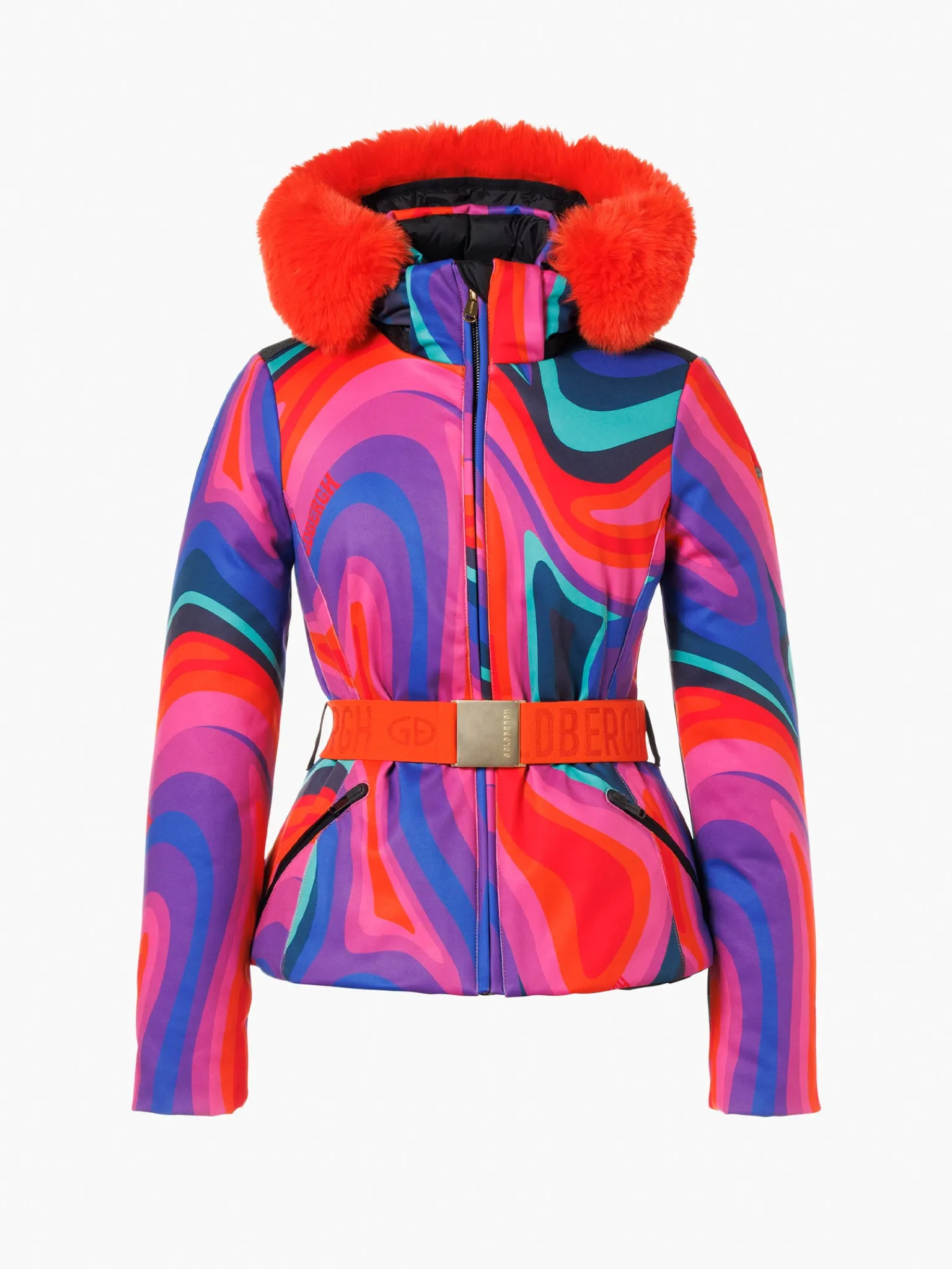 Goldbergh MUSE FAUX BORDER Ski Jacket absinthe rainbow Cheap
