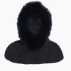 Goldbergh NAOMI Hooded Scarf Faux Border black Sale