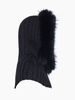Goldbergh NAOMI Hooded Scarf Faux Border black Sale