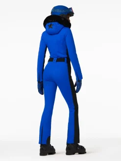 Goldbergh PARRY LONG FAUX BORDER Ski Suit dazzling blue Best Sale