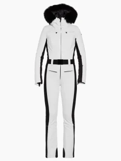 Goldbergh PARRY LONG FAUX BORDER Ski Suit white Best Sale