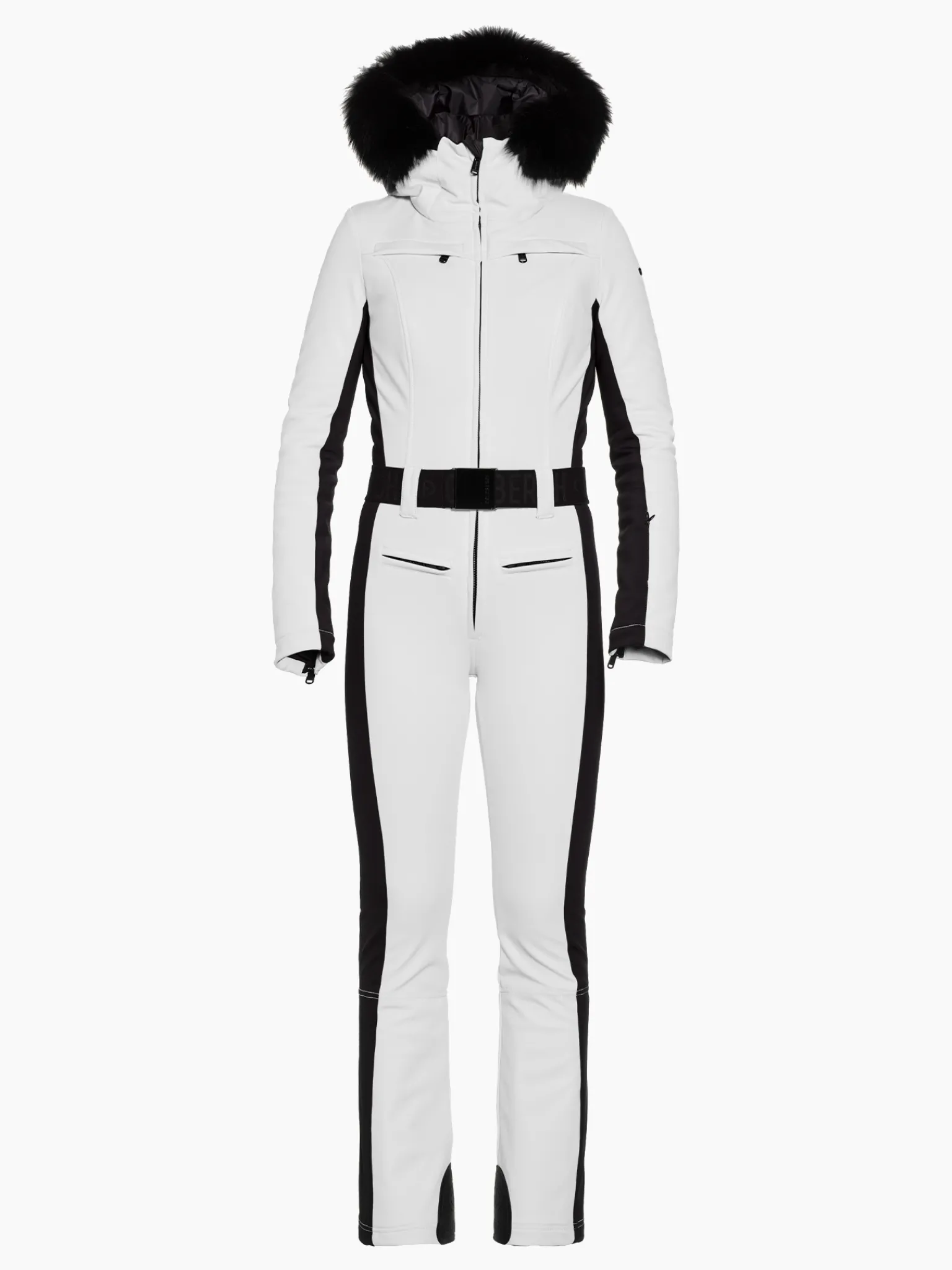 Goldbergh PARRY LONG FAUX BORDER Ski Suit white Best Sale