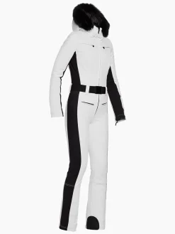 Goldbergh PARRY LONG FAUX BORDER Ski Suit white Best Sale