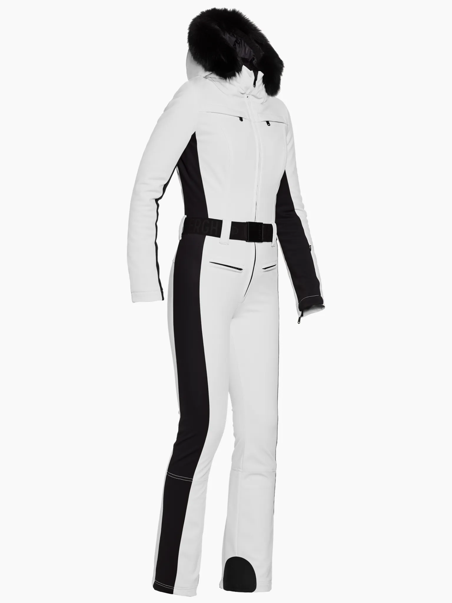 Goldbergh PARRY LONG FAUX BORDER Ski Suit white Best Sale