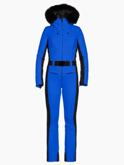 Goldbergh PARRY LONG FAUX BORDER Ski Suit dazzling blue Best Sale