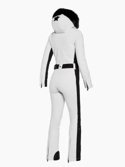 Goldbergh PARRY LONG FAUX BORDER Ski Suit white Best Sale